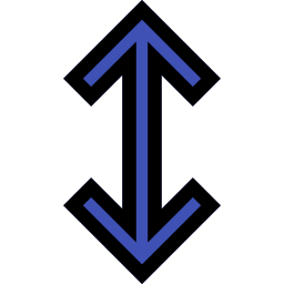 Up and down arrows icon