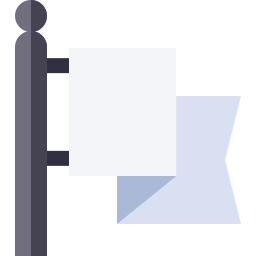 witte vlag icoon