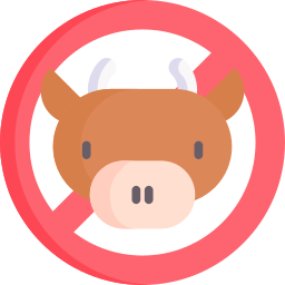 Нет коровьего мяса иконка