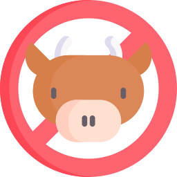 No cow meat icon