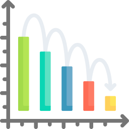 gráfico de barras icono