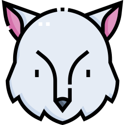Arctic fox icon