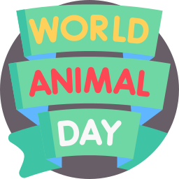 Światowy dzień zwierząt ikona