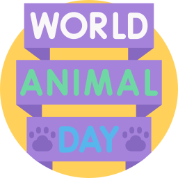 World animal day icon