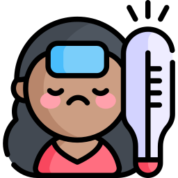 High temperature icon