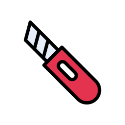 Paper knife icon