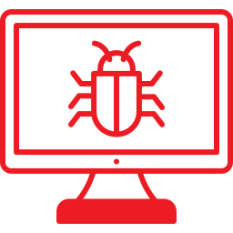 Cyber attack icon