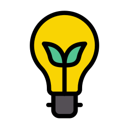 Eco bulb icon