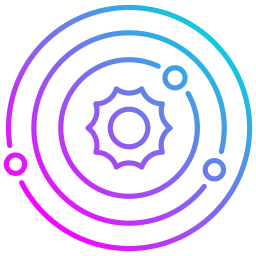 système solaire Icône
