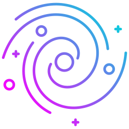 galassia a spirale icona