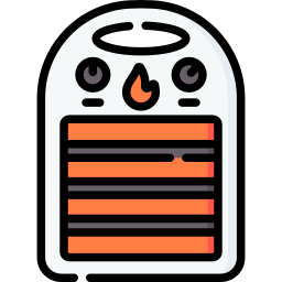 Room heater icon