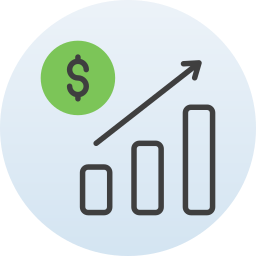 Growth graph icon
