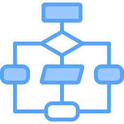 diagramma di flusso icona