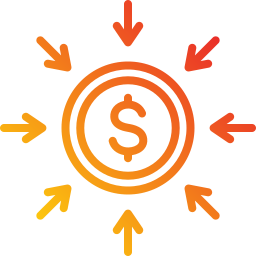 recaudación de fondos icono