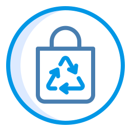 Recycling bag icon