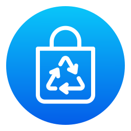 Recycling bag icon