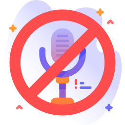 No microphone icon