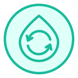 wasser recyceln icon