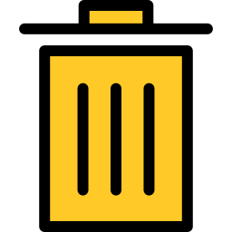 Trash bin icon