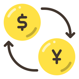 taux de change Icône