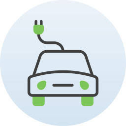 Electric car icon