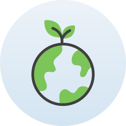 Green earth icon