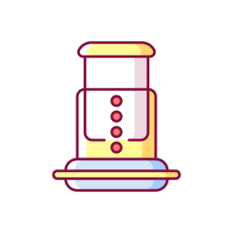 Émbolo de café icono