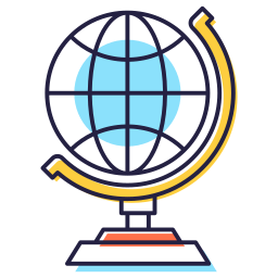 Earth globe icon