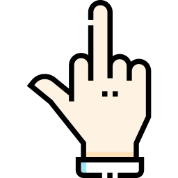 mittelfinger icon