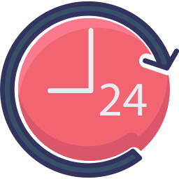 24-часовые часы иконка