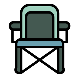 camping stoel icoon