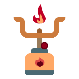 gas de camping icono