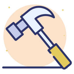 Hammer tool icon