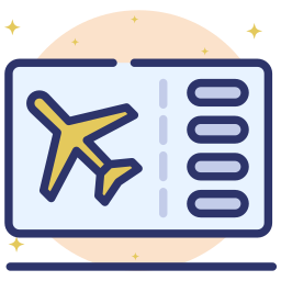 Plane ticket icon