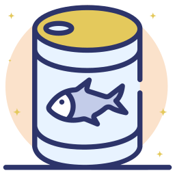 sardines in blik icoon