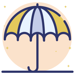 Open umbrella icon