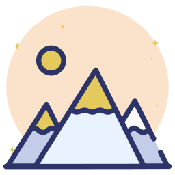 Вид на горы иконка