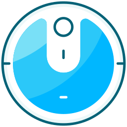 Robot vacuum cleaner icon