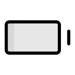 batería vacía icono