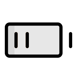 Half battery icon
