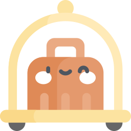 Luggage cart icon