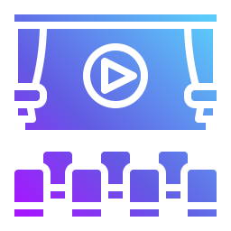 pantalla de cine icono
