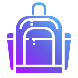 bolsa para la escuela icono