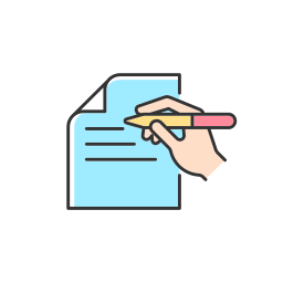 Written paper icon