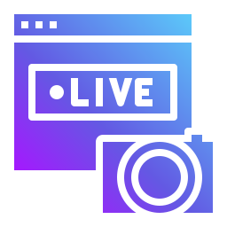 Live streaming icon