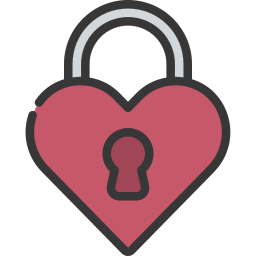 Heart lock icon