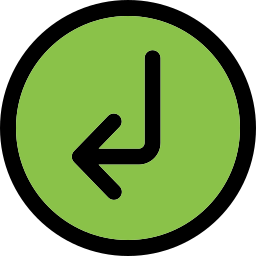 Turn left icon