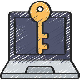 computer sleutels icoon