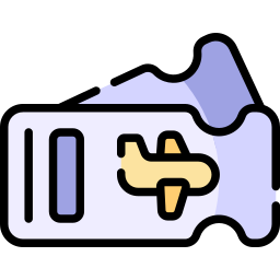 tarjeta de embarque icono