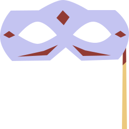 mascara de carnaval Ícone